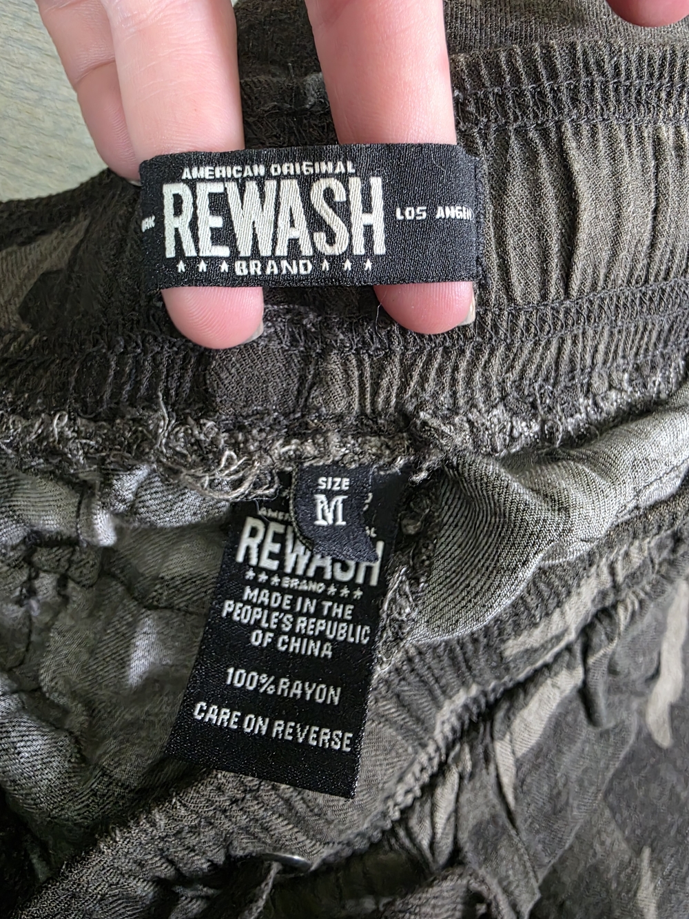 Rewash Camo Joggers